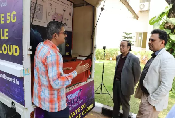 5G-Van Demonstration for Dr. K.V. Subramanian (ED-IMF)